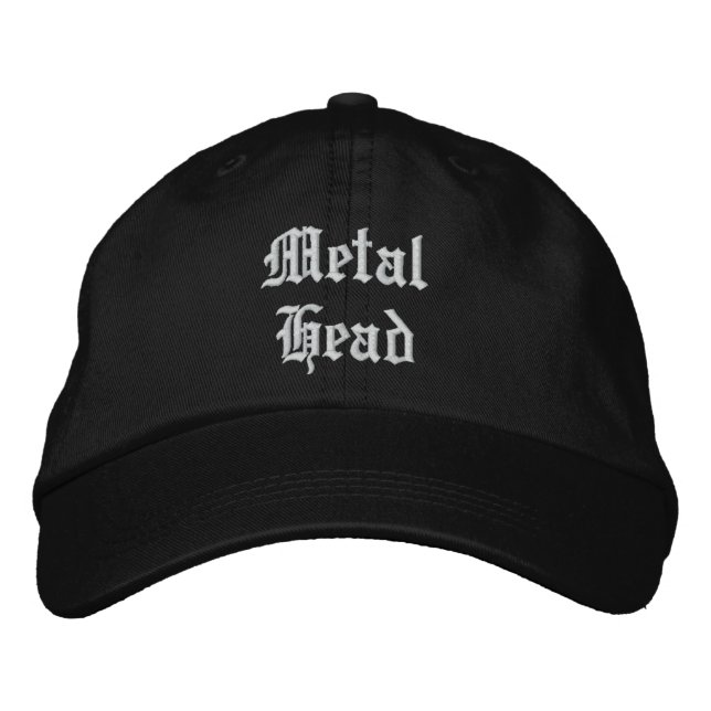 Gorra Bordada Cabeza metalizado (Anverso)