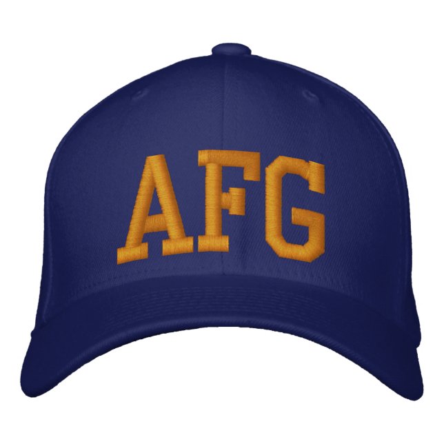 Gorra Bordada Cabo de béisbol de Afganistán (Guardacostas) (Anverso)