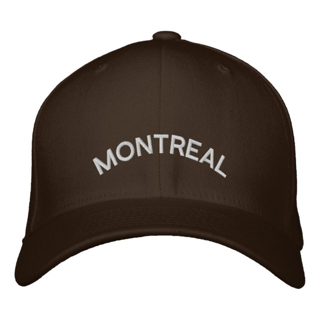 Gorra Bordada Cabo de Béisbol de Montreal Blindado Cabo Canadá (Anverso)