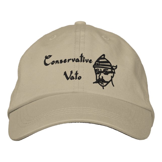 Gorra Bordada Cabo de béisbol de vato conservador (Anverso)