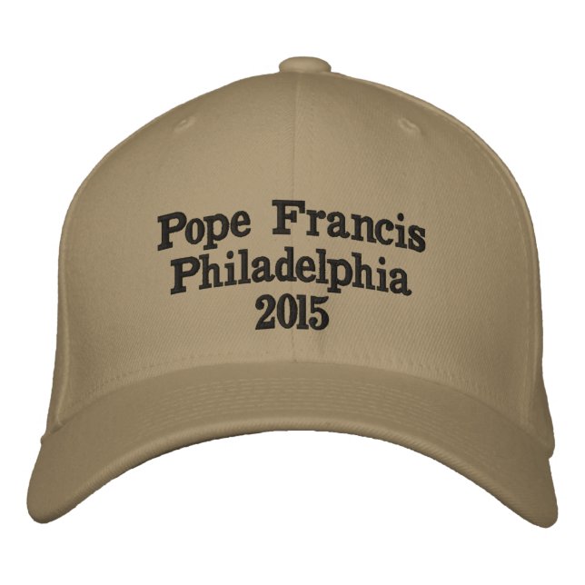 Gorra Bordada Cabo de Béisbol del Papa Francisco (Anverso)