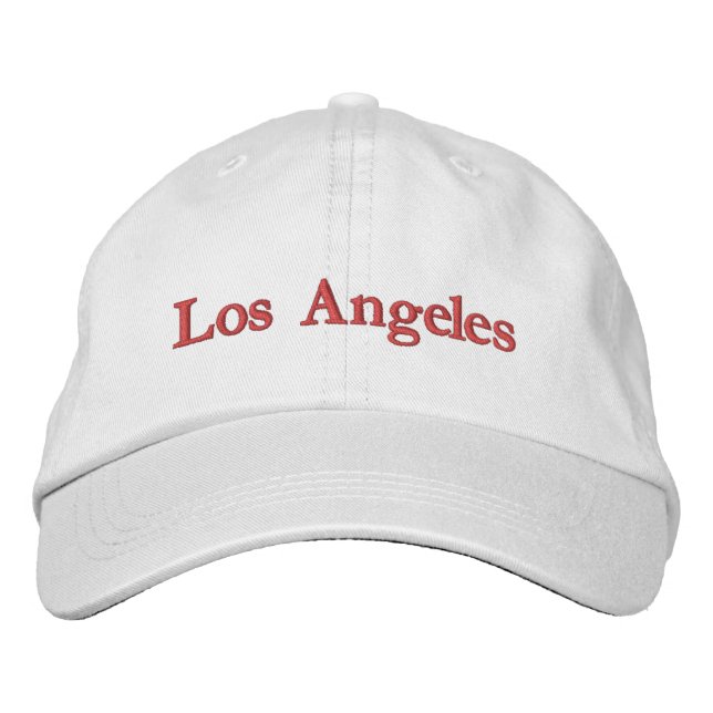 Gorra Bordada Cabo de Béisbol Embroigado de Los Ángeles (Anverso)