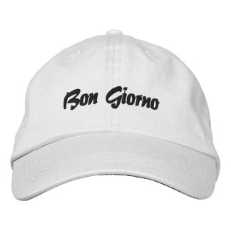 Gorra Bordada Cabo de béisbol italiano Bon Giorno
