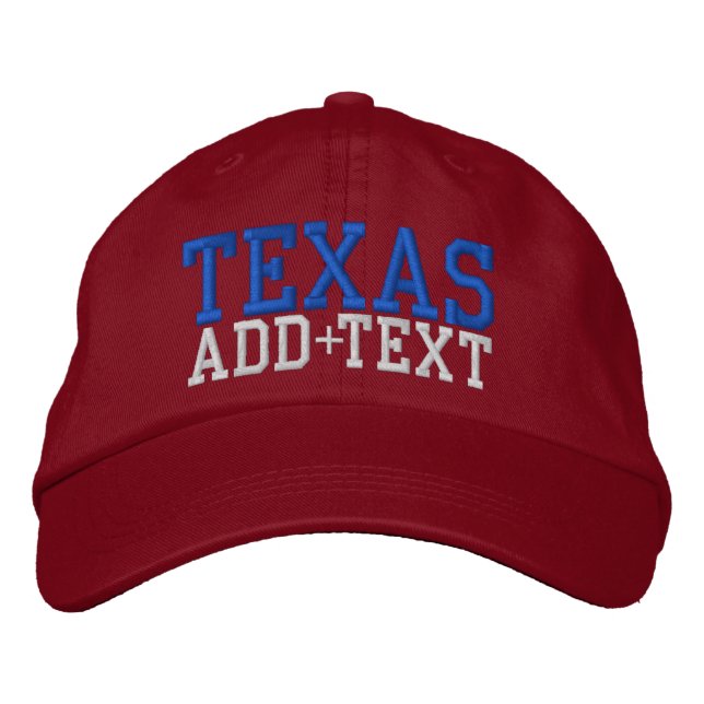Gorra Bordada Cabo de béisbol - TEXAS - SRF (Anverso)