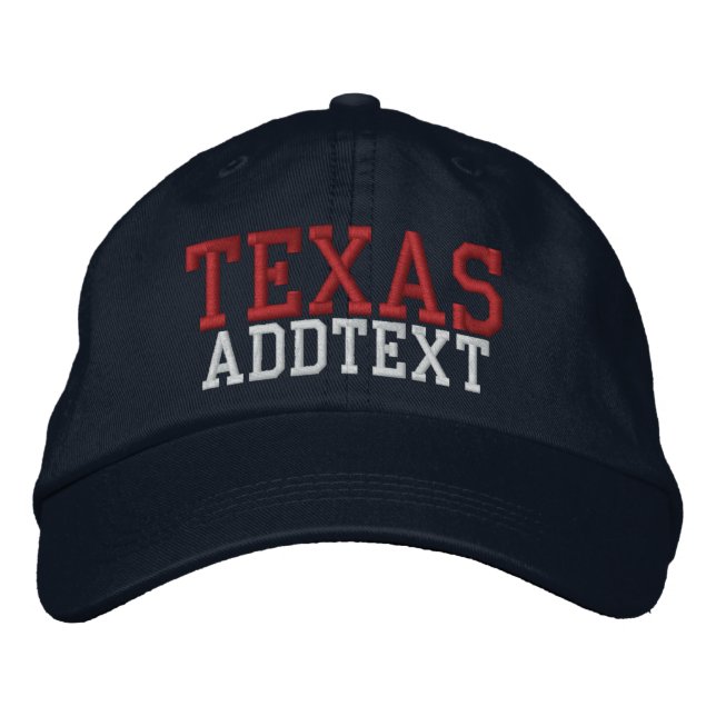 Gorra Bordada Cabo de béisbol - TEXAS - SRF (Anverso)