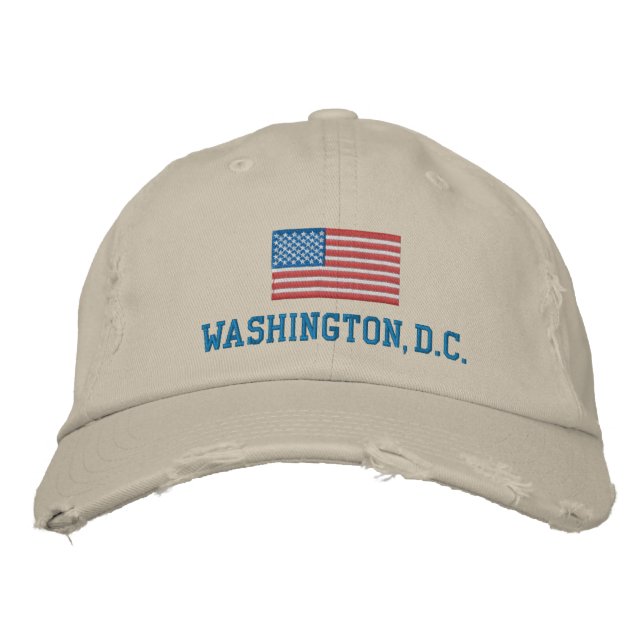 Gorra Bordada Cabo de béisbol Washington DC (Anverso)