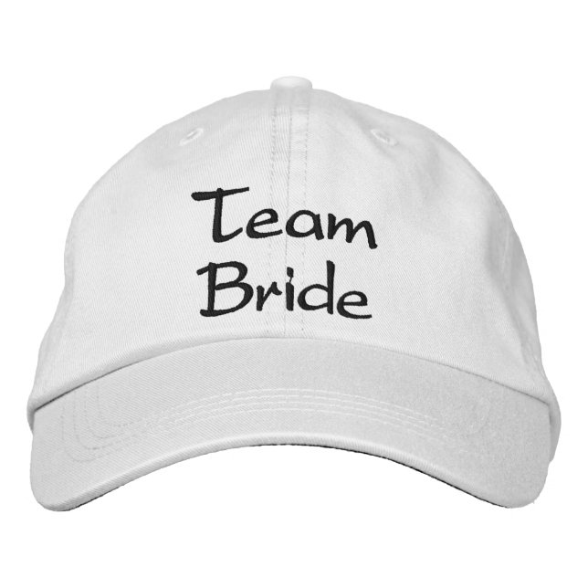 Gorra Bordada Cabo de Boda de novia de equipo con bordado (Anverso)