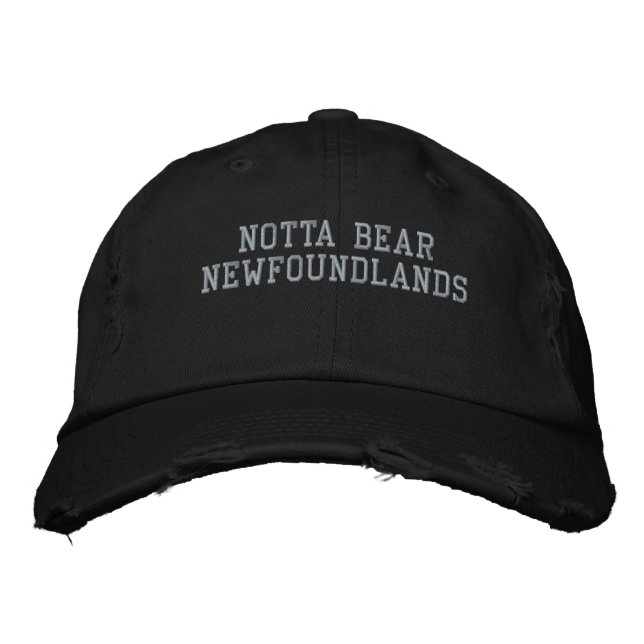 Gorra Bordada Cabo de los Terranova del oso nota (Anverso)