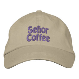 GORRA BORDADA CAFÉ SEÑOR