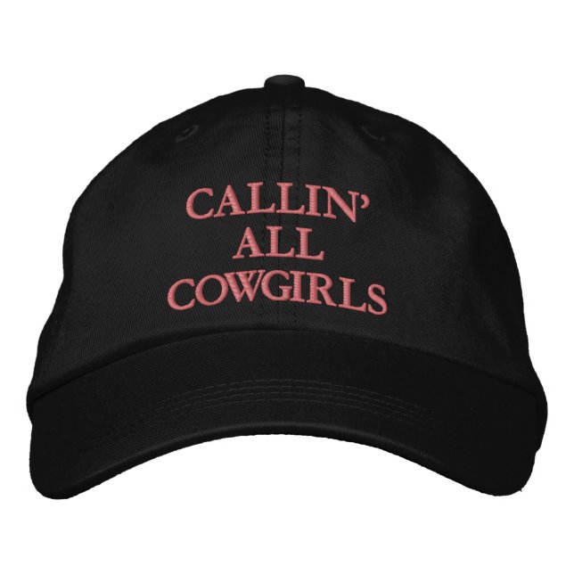 GORRA BORDADA CALLIN' ALL COWGIRS CAP (Anverso)