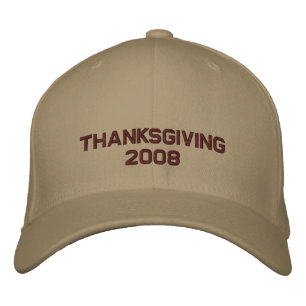 Gorra Bordada Cambio de Acción de Gracias al Año Actual