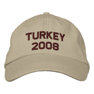Gorra Bordada Cambio en el tazón de Turquía al año actual
