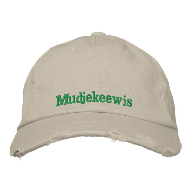 GORRA BORDADA CAMP MUDJEKEEWIS (Anverso)