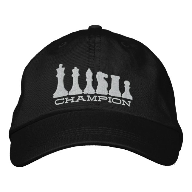 Gorra Bordada Campeón de ajedrez (Anverso)