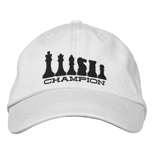 Gorra Bordada Campeón de ajedrez (Anverso)