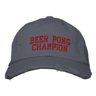 Gorra Bordada Campeón de Beer Pong
