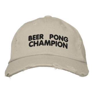 Gorra Bordada Campeón de Beer Pong