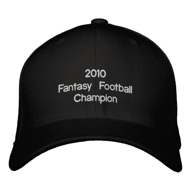 Gorra Bordada Campeón de Fantasía de 2010 (Anverso)