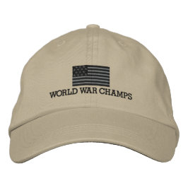 Gorra Bordada Campeones de la Guerra Mundial - Bandera estadouni