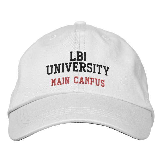 GORRA BORDADA CAMPUS PRINCIPAL DE LA UNIVERSIDAD LBI (Anverso)