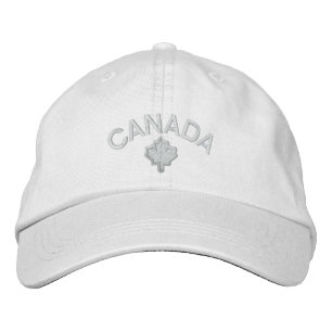 Gorra Bordada Canadá: Bordados de hojas de arce