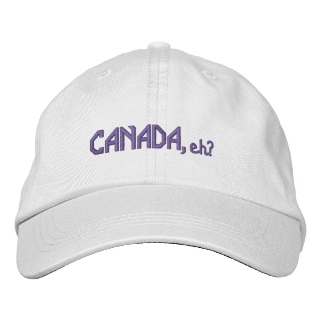 Gorra Bordada CANADA, eh? Embroidered Look  (Anverso)