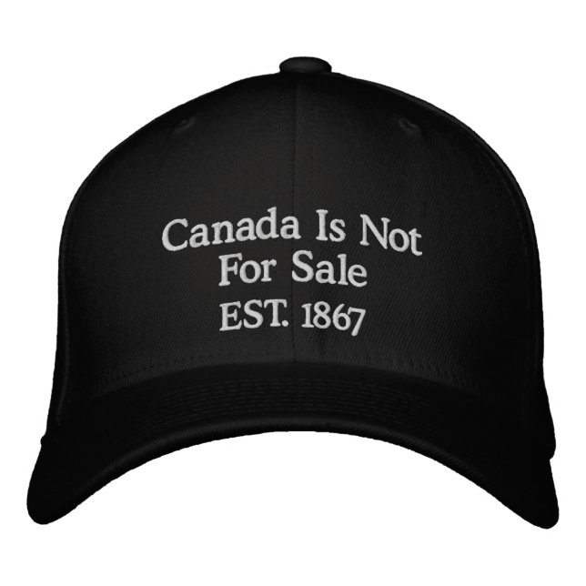Gorra Bordada Canadá No Está En Venta EST 1867 (Anverso)