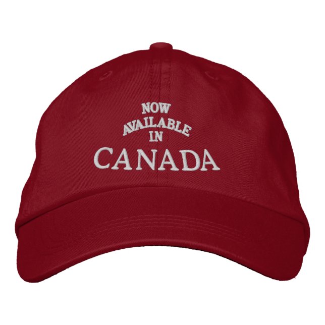 Gorra Bordada Canadá Souvenir Cabo de béisbol con cubierta borda (Anverso)