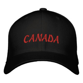 Gorra Bordada Canadá Souvenir Cabo de béisbol con cubierta borda