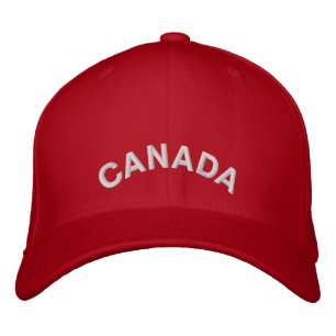 Gorra Bordada Canadá Souvenir Cabo de béisbol con cubierta borda