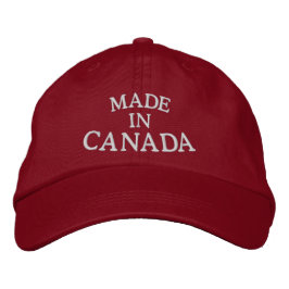 Gorra Bordada Canadá Souvenir Cabo de béisbol con cubierta borda