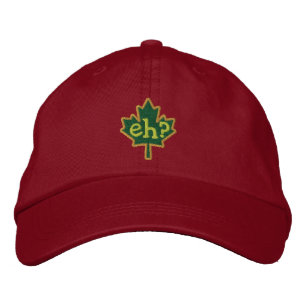Gorra Bordada ¿Canadiense Eh? Hoja de arce del bordado