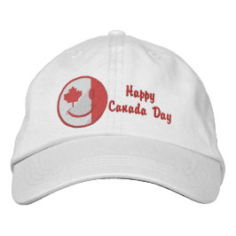 Gorra Bordada Canadiense Happy Face Embrosed