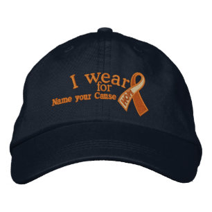 Gorra Bordada Cáncer de Naranja personalizado Esperemos que la c