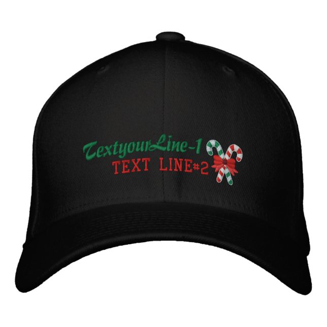 Gorra Bordada Cañones de cándalo personalizados para las vacacio (Anverso)