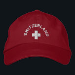 Gorra Bordada Cap de Suiza<br><div class="desc">Suiza Cap - Bandera suiza de la Confederación Suiza conocida como Suiza en inglés,  Schweiz en alemán,  Suisse en francés y Svizzera en italiano.</div>