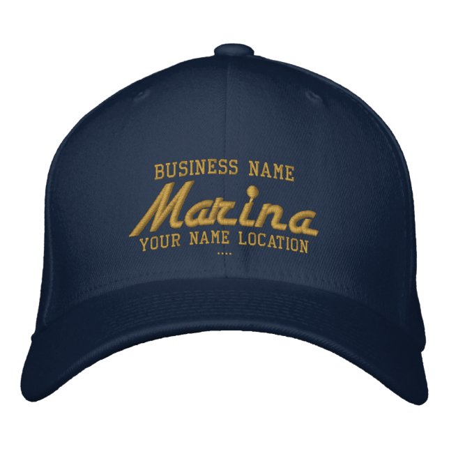 Gorra Bordada Cap personalizado de Marina (Anverso)