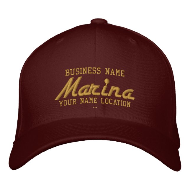 Gorra Bordada Cap personalizado de Marina (Anverso)