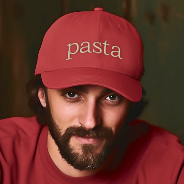 Gorra Bordada Capa bordada de pasta (Pasta Funny Italian Embroidered Baseball Cap)
