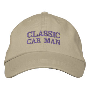 GORRA BORDADA CAPA DE HOMBRE DE AUTO CLÁSICO