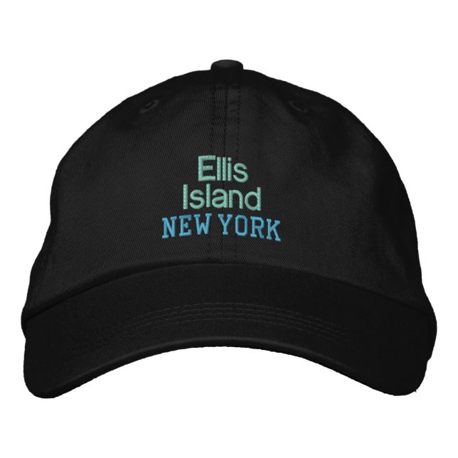 GORRA BORDADA CAPA DE LA ISLA DE ELLIS (Anverso)