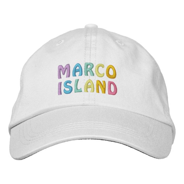 GORRA BORDADA CAPA DE LA ISLA MARCO (Anverso)
