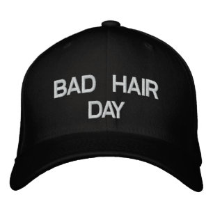 Gorra Bordada Capa del día del cabello malo