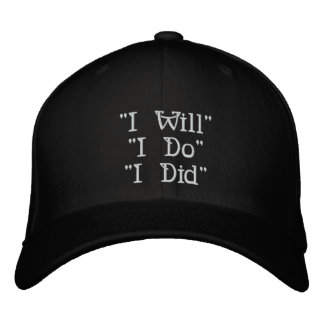 Gorra Bordada Capas de secuencia de boda - Comenzar a finalizar