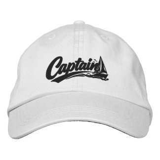 Gorra Bordada Capitán de Barcos Tipografía Simple Negrita