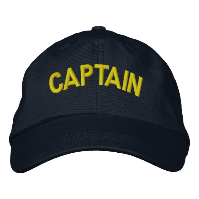 Gorra Bordada Capitán de un barco o equipo deportivo (Anverso)