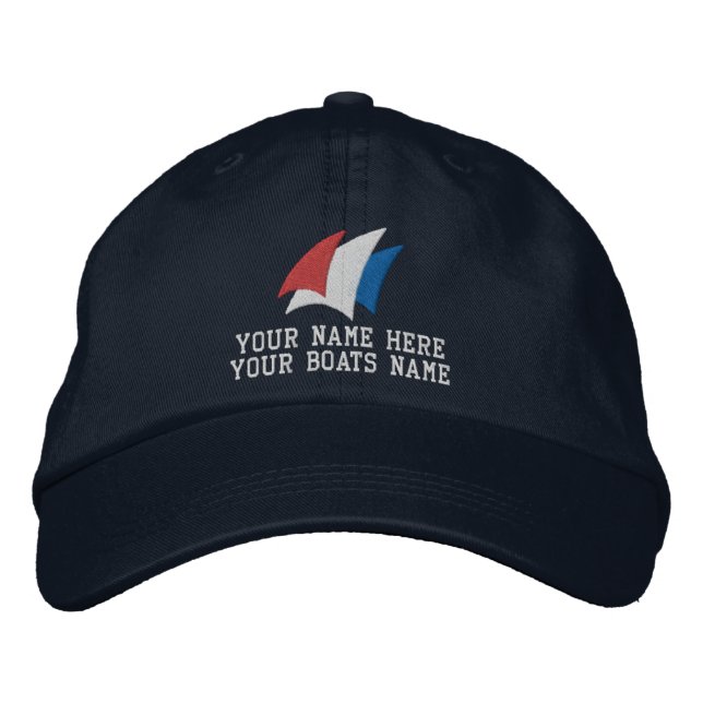 Gorra Bordada Capitán de velero moderno (Anverso)