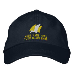 Gorra Bordada capitán de yate de vela moderno