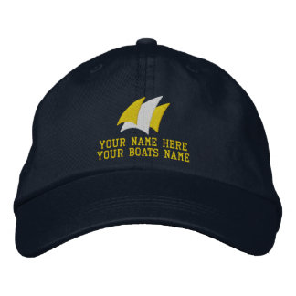 Gorra Bordada capitán de yate de vela moderno