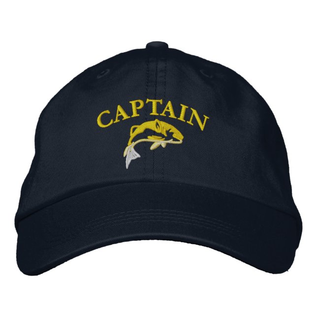 Gorra Bordada Capitán del barco pesquero (Anverso)